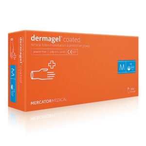 Перчатки латексные Mercator Medical Dermagel Coated - M