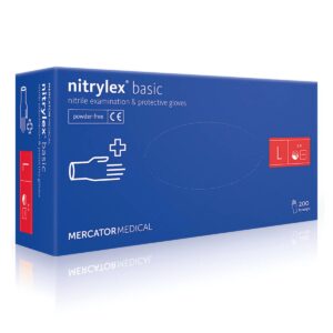 Перчатки нитриловые Mercator Medical Nitrylex Basic - L
