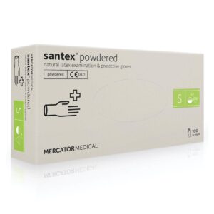 Перчатки латексные Mercator Medical Santex Powdered - S