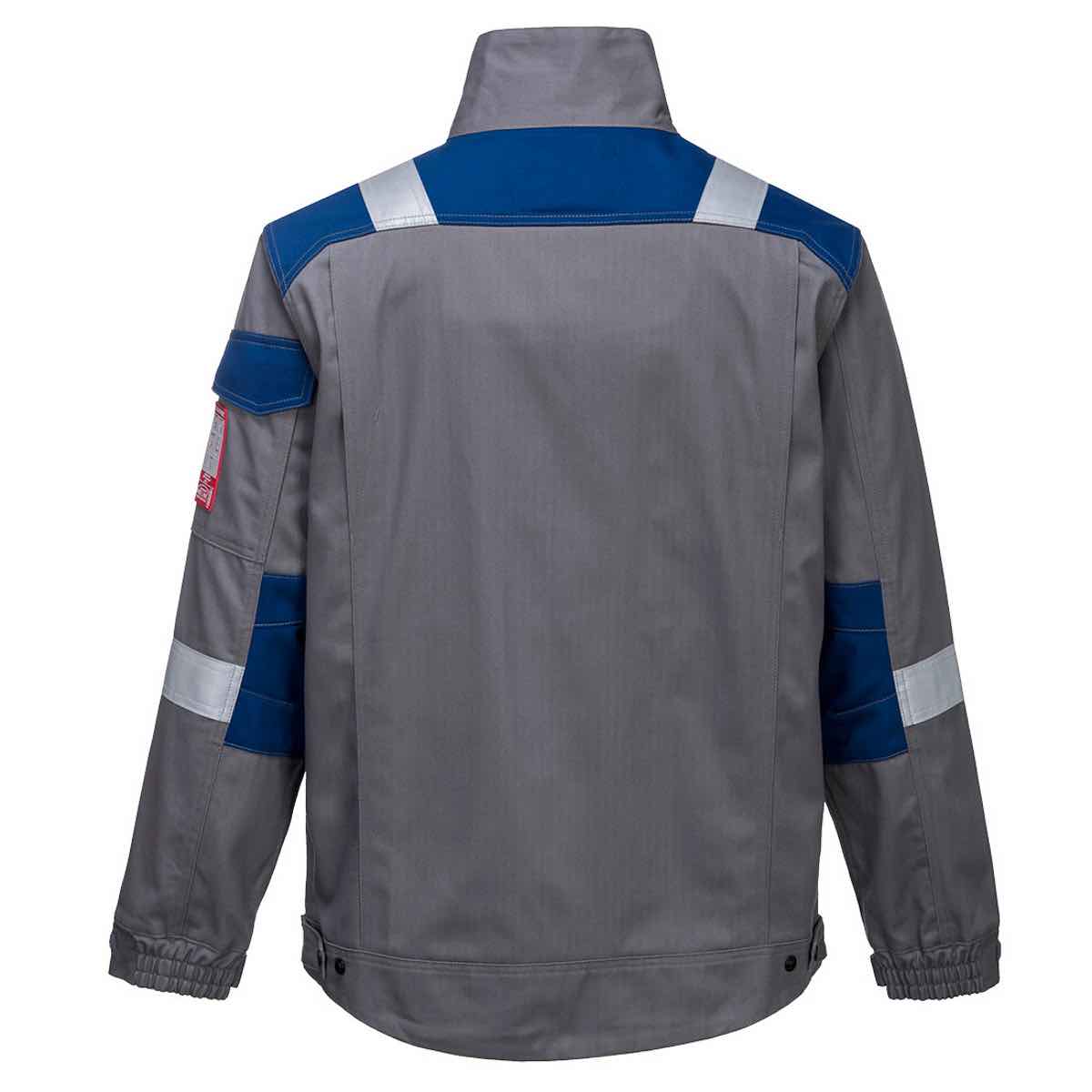 Portwest FR08 Bizflame Ultra Two-Tone Flame Retardant Jacket Grey back